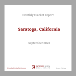 Monthly Market Report in Saratoga, CA